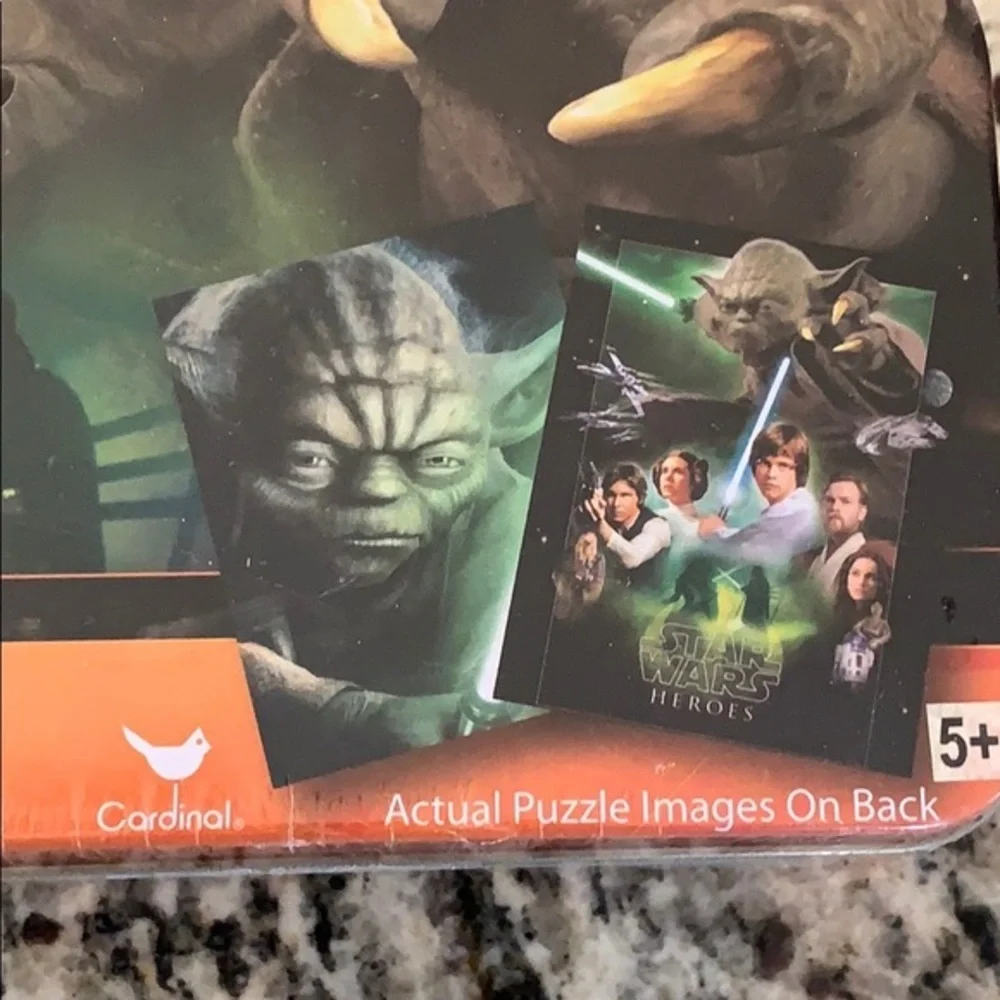 Star Wars Heroes Metal Tin 2 Puzzle Pack Yoda & Friends New